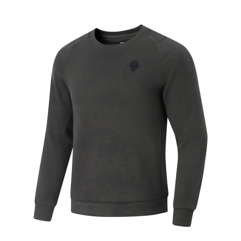 Li Ning Sweatshirt Men's Obsidian Gray AWDU545-7