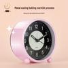 4.5-inch Luminous Silent Metal LED Alarm Clock - Student Bedside Table Clock
