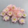 10 Pcs Artificial Cherry Blossom Flower Heads Mini Fake Silk Cherry Blossom Flower for Crafts Bridal Hair Clips Headbands Dress DIY Accessories