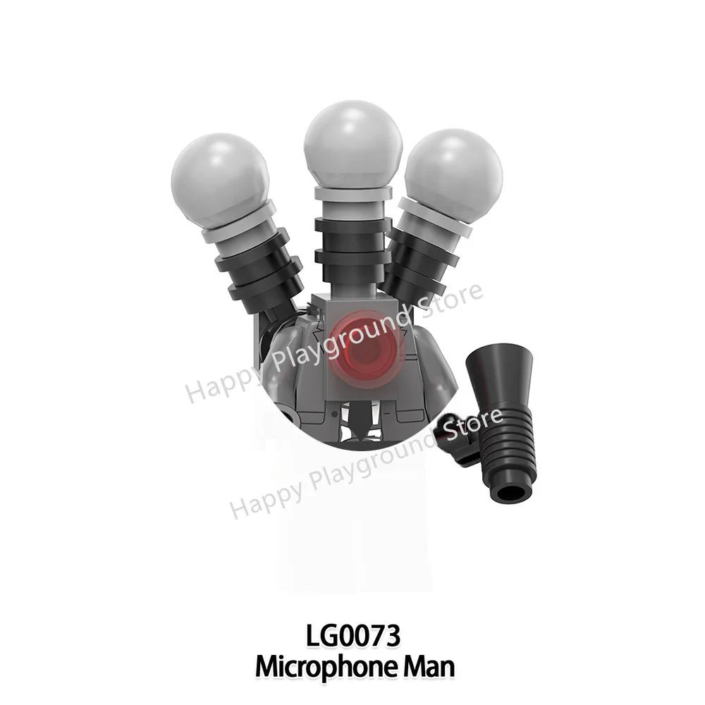 New Skibidi Toilet Man Anime Cartoon Bricks Dolls Figure Cameraman Speakerman TV Man Action Bricks Toy Figures Building Blocks
