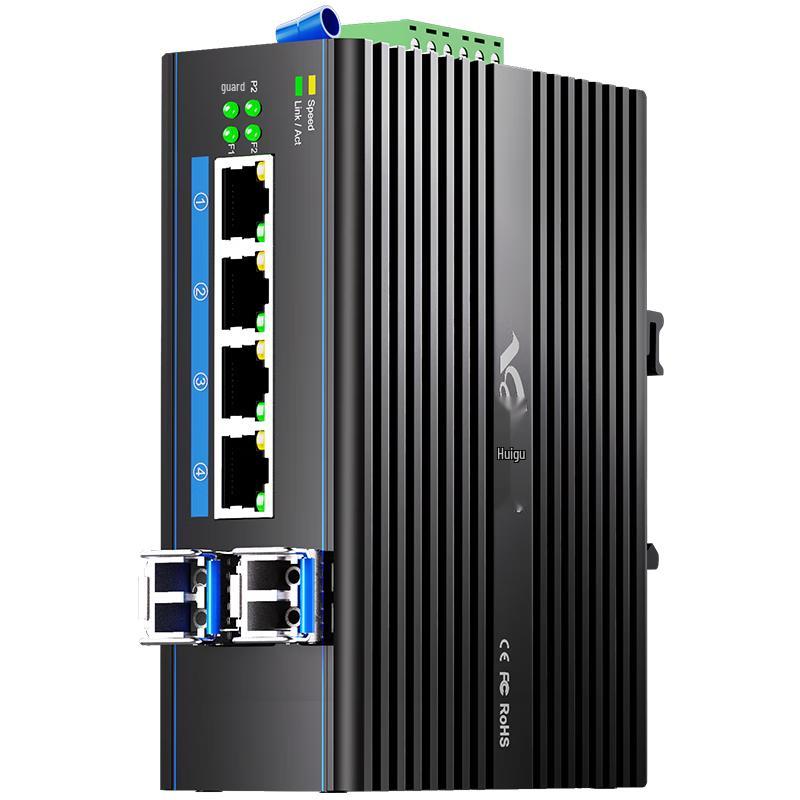 Huigu Industrial POE Fiber Optic Transceiver Switch HG800 Series