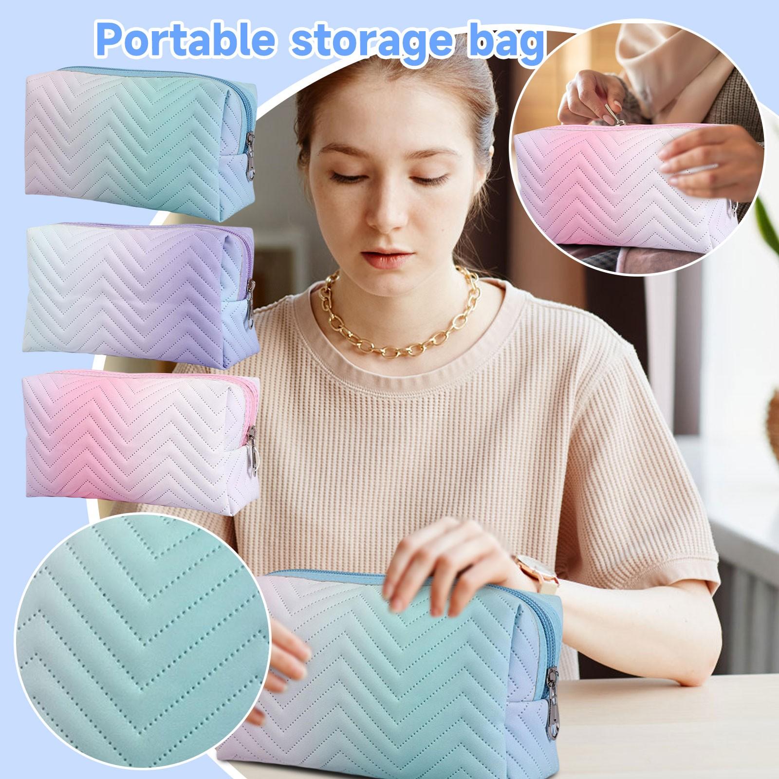 

Travel Portable Toiletry Bag Cosmetics Storage Bag One Size фіолетовий
