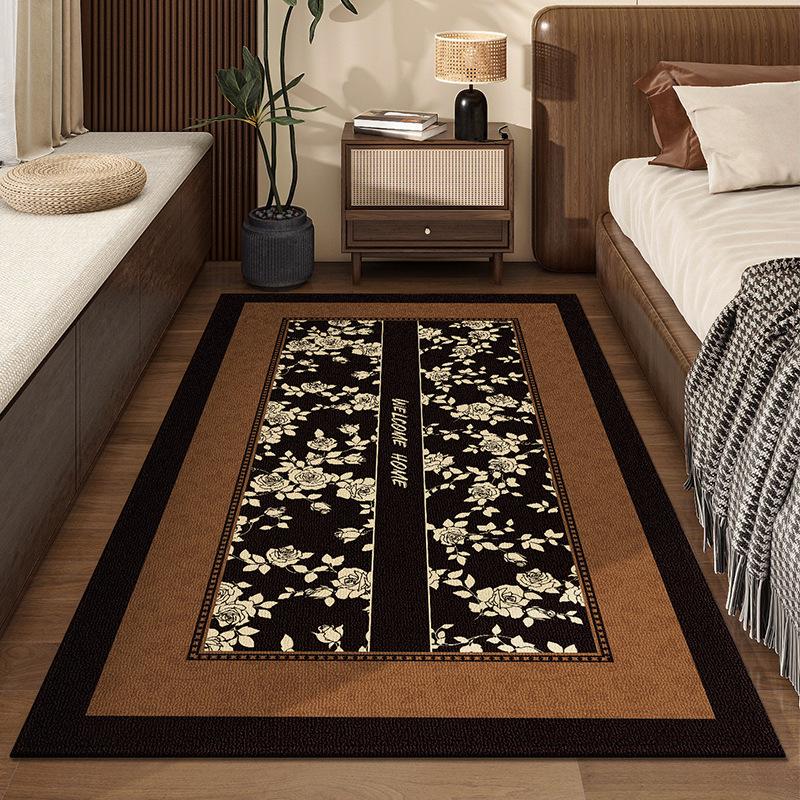 Bedroom Carpet Easy To Maintain Chinese Classical Style Dirt Resistant Carpet Household Bedside Carpet