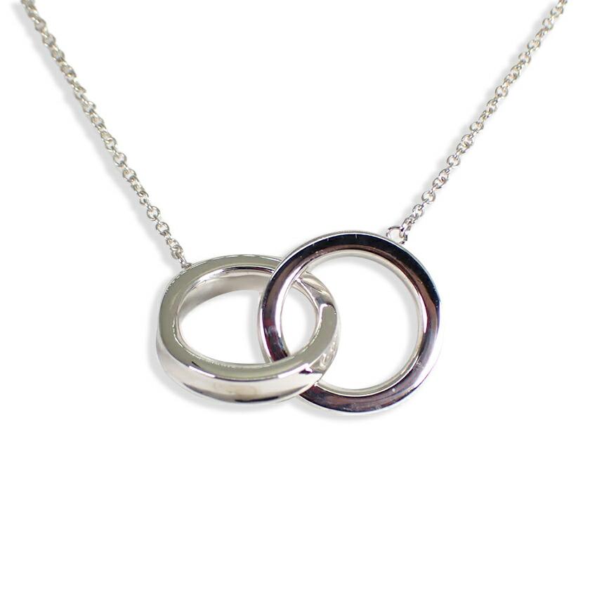 

[Used] TIFFANY 925 1837 Interlocking Circle Pendant/Necklace [g333-68]