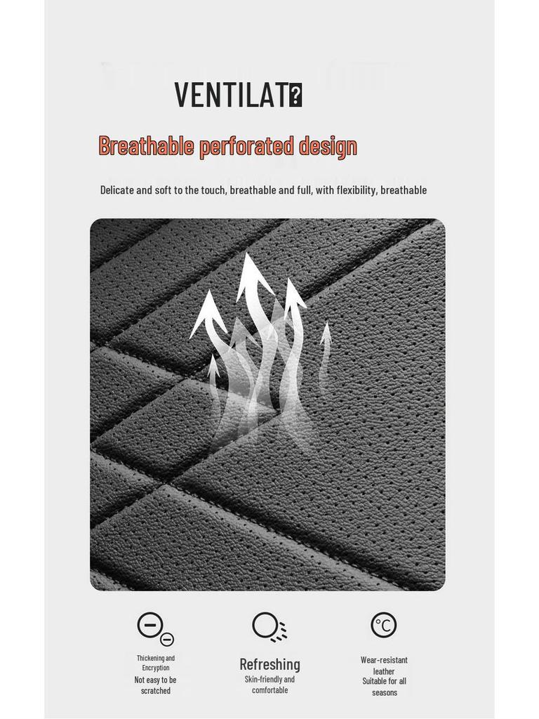 Jetour Shanhai T2 Full Leather Car Seat Cushion - Universal, All-Season Model