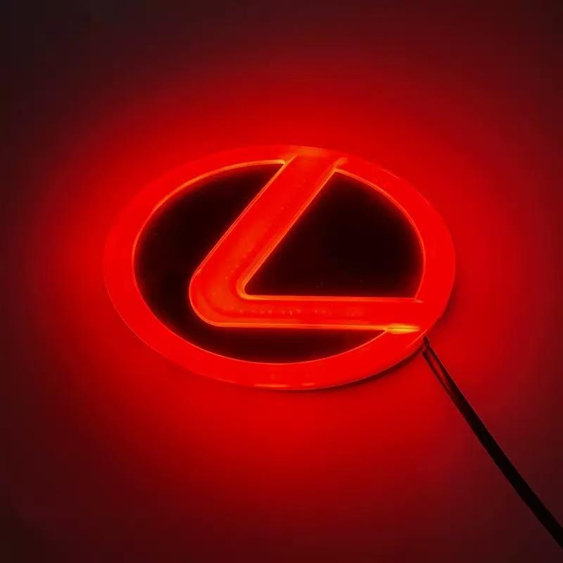 

10.5cm x 6.85cm 12.5cm x 9.25cm 4D Glowing LED Rear Emblem Light – Fits Lexus ES240 ES300 RX450H – Illuminated Trunk Logo Badge 12.5cm X 9.25cm червоний