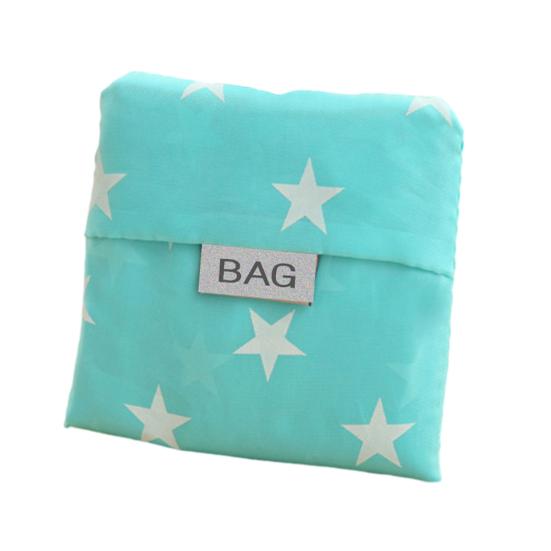 Reusable Shopping Bag Foldable Stars Stripes Washable Pouch for Oxford Fabric Grocery Tote Camping Commuting Picnic