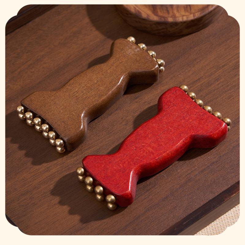 Facial Meridian Massager Gua Sha Roller Bead Fascia Lifting Tool Lymphatic Drainage Massage Trigger Point Massage Metal Roller