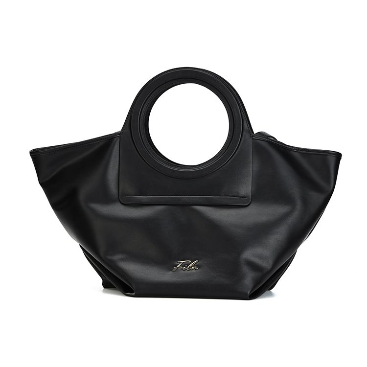 FILA Sports Casual Large Capacity Fabric Tote Bag Crossbody Bag Regular Black Women bags F13W214163F-BK XS