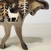 Brown Bear Decor Universal Eco-friendly Compact Table Forest Elk Ornament Crafts for Xmas Figurine