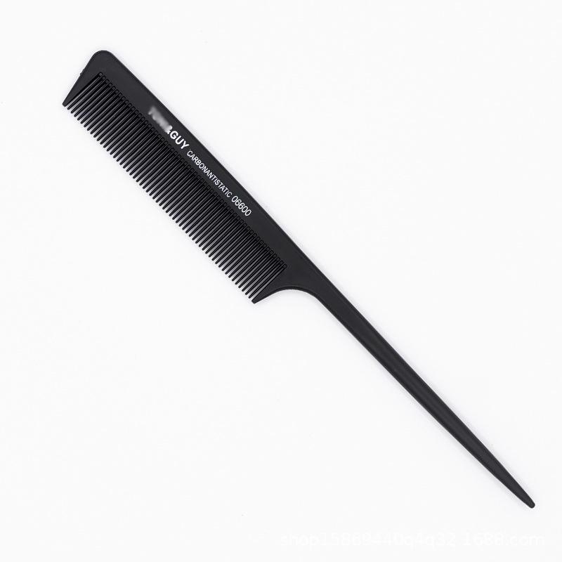 Hairdressing Fine-Tooth Steel Tail Comb for Women's and Men's Haircut & Updo