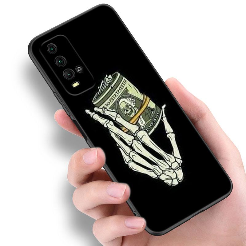 Banknote Dollar Cash Money Phone Case For Xiaomi Redmi Note 5 6 9T K20 K40 K50 Pro 7A 8A 9A 9C 9i 10A 10C A1 S2 TPU Black Cover