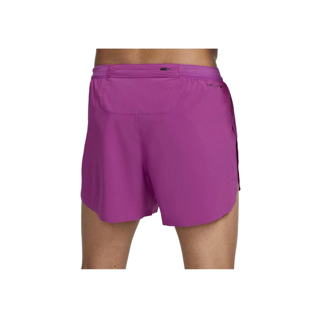 Nike Aeroswift Solid Color Logo Print Breathable Sports Loose Fit Drawstring Casual Shorts Men shorts Hot-Purple FN3352-518
