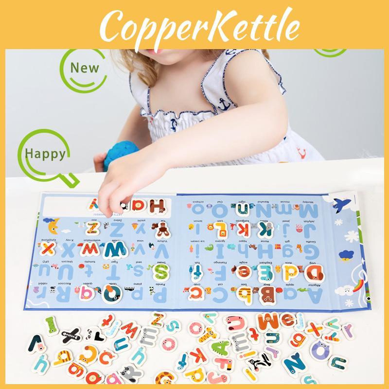 Wooden Childrens Educational Animal Alphabet Magnetic Card Set For Early Learning Toys