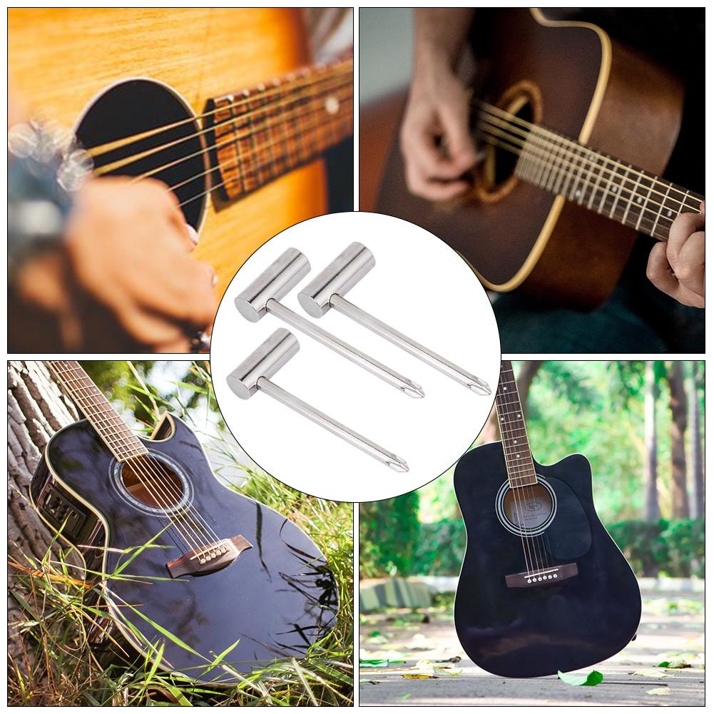 Metal Hex Wrench Adjustment Tool for Guitar Musical Instrument Accessory 7MM 8MM 6.35MM Silver