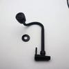 Black Baking Varnish 360° Kitchen Wall Mounted Faucet Single Cold Universal Vegetable Basin Faucet Bathroom Balcony Faucet