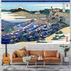 The Great Wave Off Kanagawa Decoration Background Tapestry Simple Landscape Bedroom Living Room Home Decoration Background Cloth240