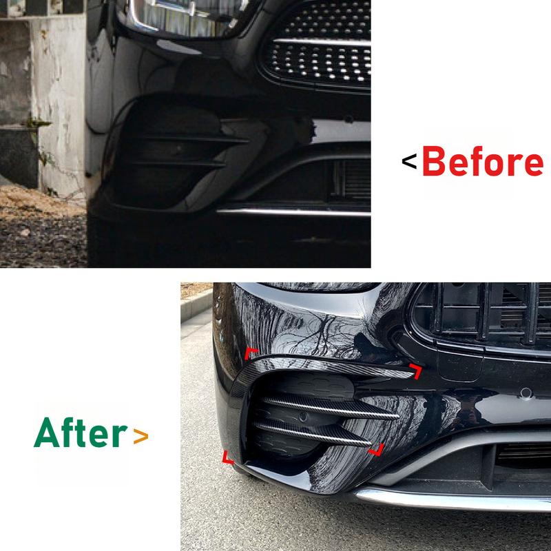 För Mercedes-Benz E-klass W213 C238 E260 E300 E53 + AMG Framre Luftkniv Galler Modifiering Karosskit Biltillbehör