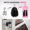 Wig Storage Bags with Hanger, 2025 Upgrade Wig Storage for Multiple Wigs, Dust-Proof Wigs Organizer Bag for Home Travel Use (Black)