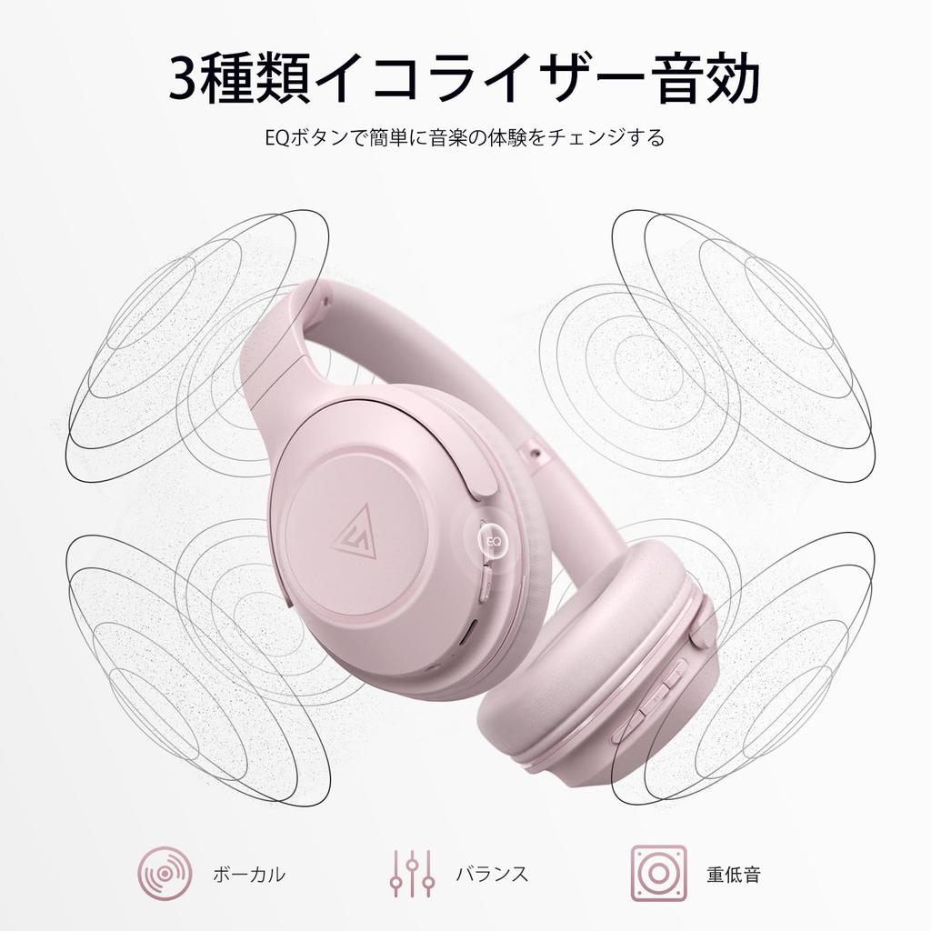 DOQAUS Bluetooth Up To 70 Hours of Continuous 3 EQ For Both Wired and Wireless Compatible with Closed Compatible with and Slim Version LIFE5