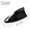 16cm Universal Carbon Fiber Look Car Roof Top Mount Shark Fin Aerial Antenna Toppers Auto Radio AM FM Antenna Signal Amplifier