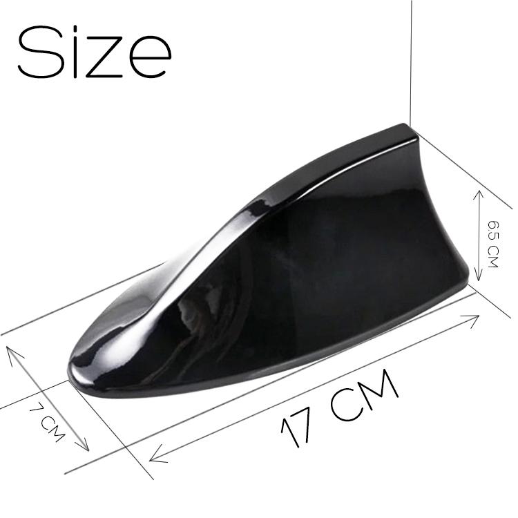 16cm Universal Carbon Fiber Look Car Roof Top Mount Shark Fin Aerial Antenna Toppers Auto Radio AM FM Antenna Signal Amplifier