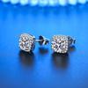 925 Sterling Silver Stud Earrings zircon For Women Fashion Exquisite Student Girlfriend Jewelry AccessoriesGood product