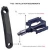 2pack Bike Pedals Thread Converter Bike Quickly Release Hubs Conversion Adapters for Smooth Cycling