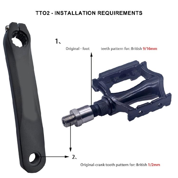 2pack Bike Pedals Thread Converter Bike Quickly Release Hubs Conversion Adapters for Smooth Cycling