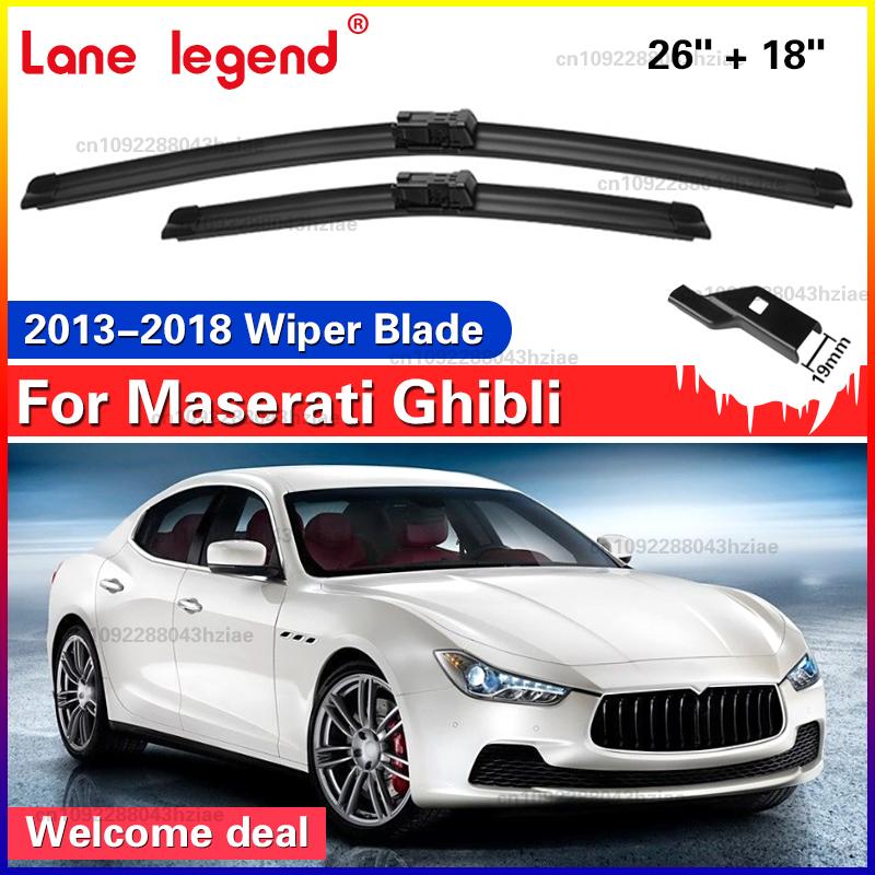 

For Maserati Ghibli 2013-2018 Front Windshield Wiper Blades 2pcs Windscreen Window Accessories 2014 2015 2016 2017 Maserati Ghibli