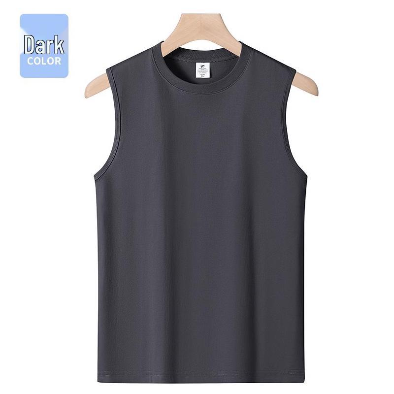 Men's Cotton Sleeveless Tank Top: Versatile, Casual, Breathable, Comfortable Sports Vest