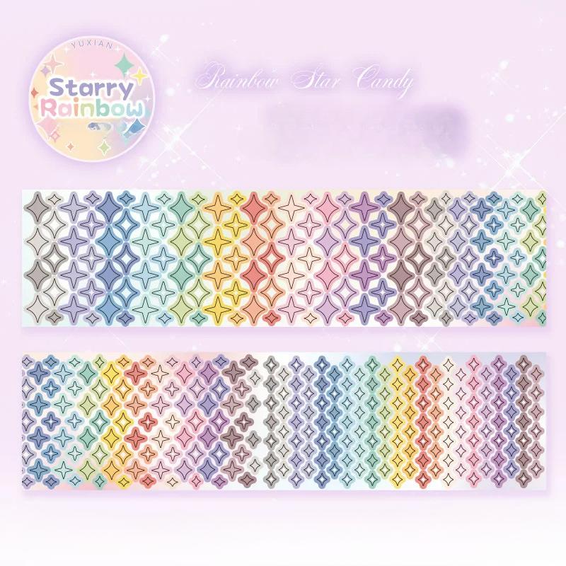 

Симпатичные украшения серии Starlight Journey клейкая лента руководство DIY скрапбукинг журнал коллаж материал штампованные наклейки