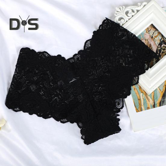 Women's Panties Floral Lace Low Waist Briefs Stretchy Sexy Breathable Underpants for Girls Daily Wear And Sleep