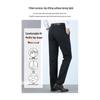 Luomeng Men's Thickened Fleece Straight-Leg Business Casual Pants