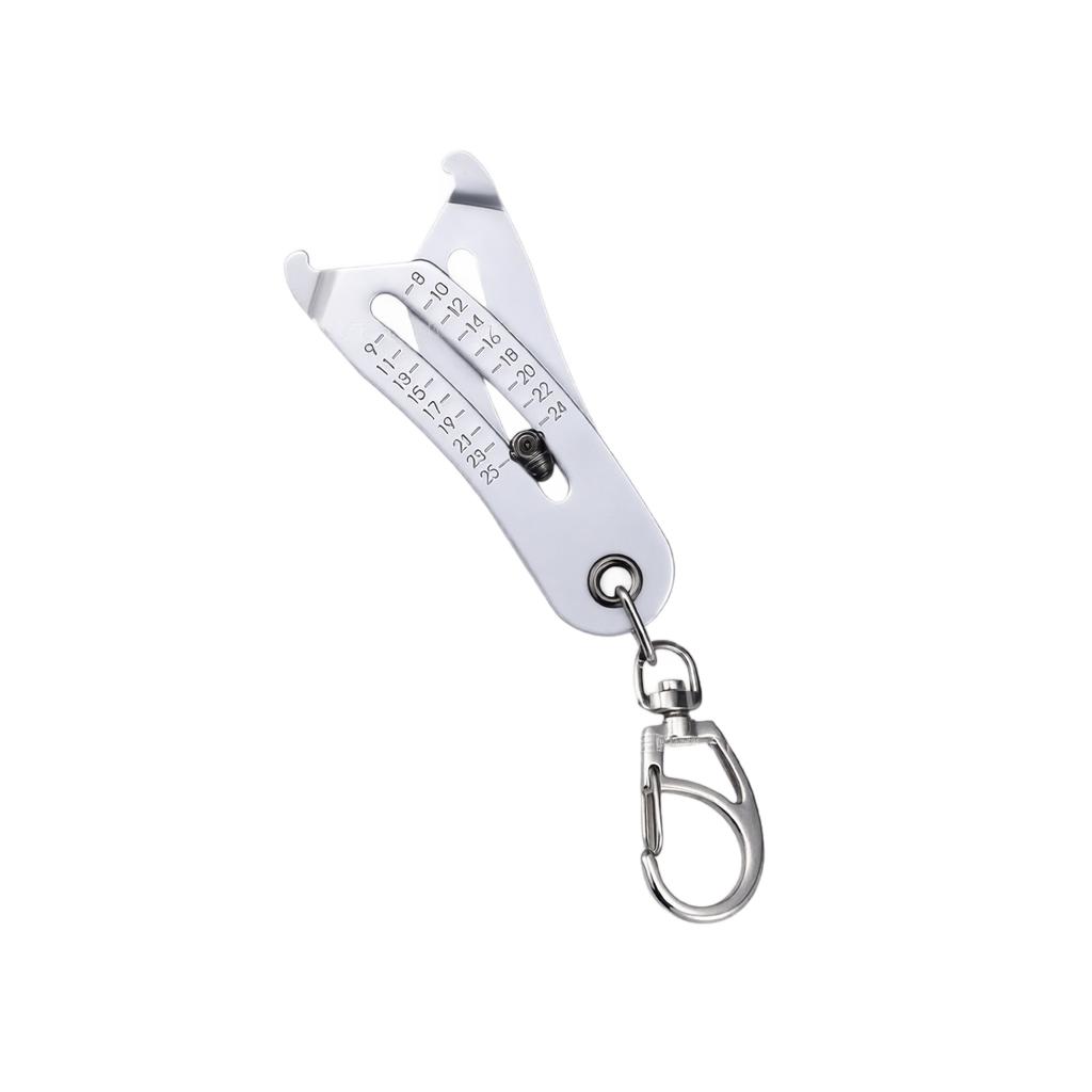 Portable Precision Thread Size Checker Keychain for Fastener Size Identification