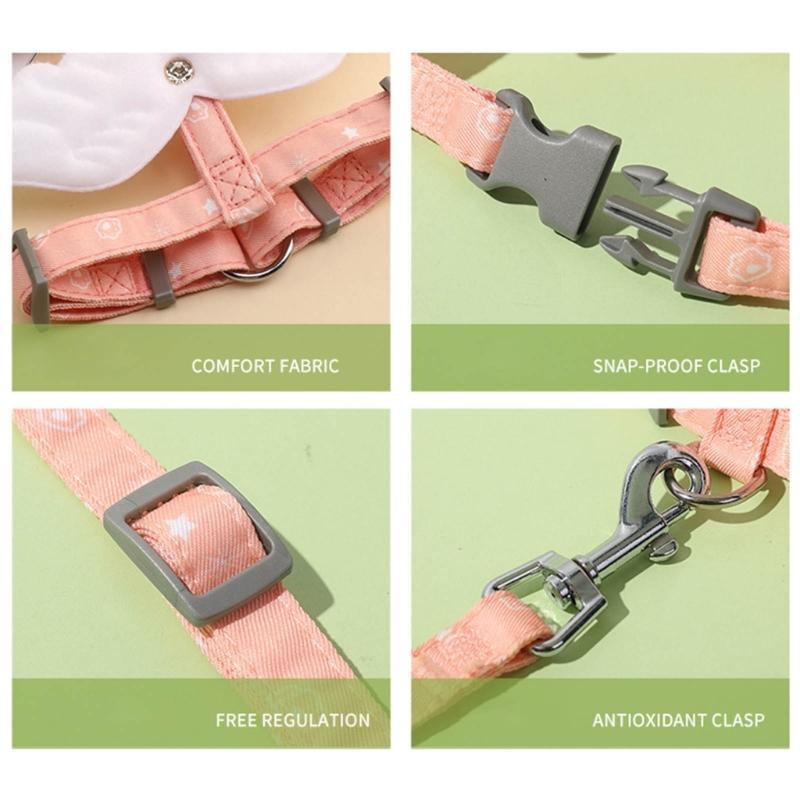 Adjustable Cat Leash No Pull Cat Harness Cat Leash for Walking Escape Proof