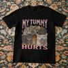My Tummy Hurts Cat Shirt Funny Meme Cats Humor Graphic Tee
