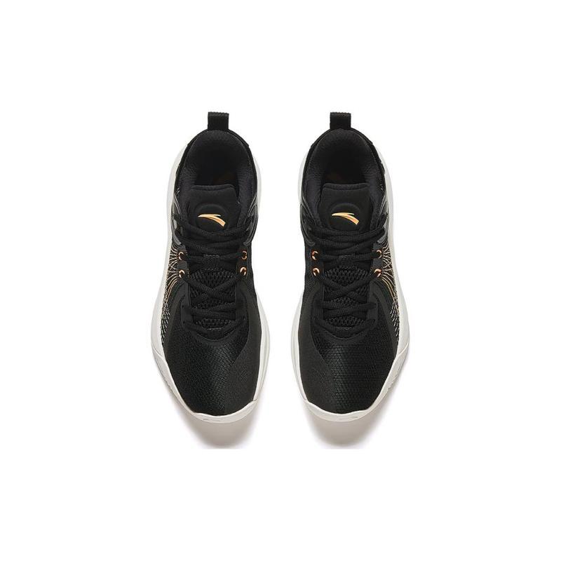 Anta Cushioning Anti-Slip And Wear-Resistant Low-Top Basketball Shoes Men's Black Sneakers 112421607-2
