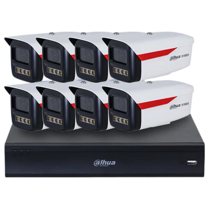 Dahua 3MP PoE Full-Color Night Vision 8-Channel Security Camera System CN plug (adapter included)