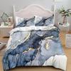 Luxury Black Marble Bedding Set 3D Duvet Cover Set Single Double Twin King Size Teens Adults Bedclothes Soft Polyester Bed Linen