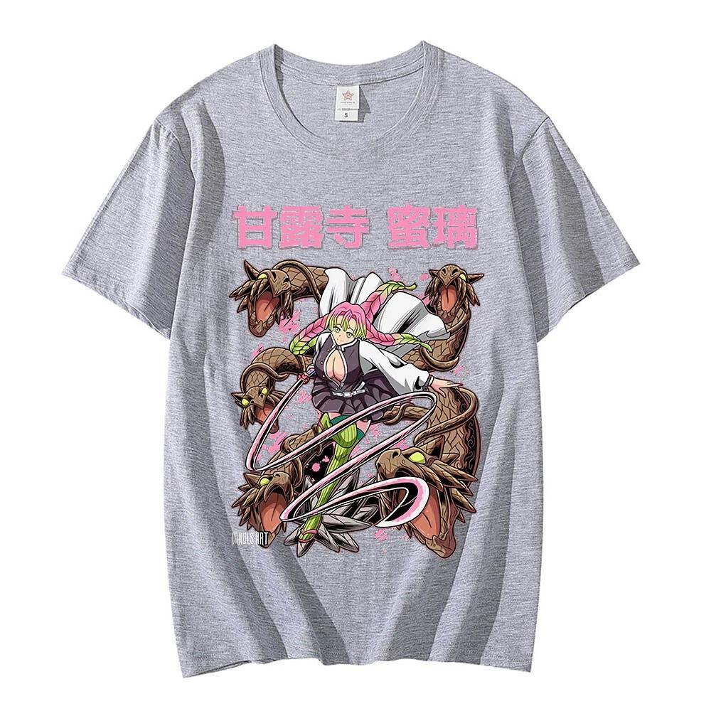 Demon Killer Jinlu Mitsui Cotton T-Shirt Anime Unisex Summer New Men's and Women's Streetwear
