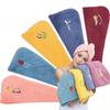 Quick-Dry Super Absorbent Coral Velvet Dry Hair Towel Cap Bath Cap With Button For Spa, Beauty, After Bathing And Hair Care