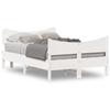 Solid Wood Bed without Mattress White 120 x 190 cm Pine Wood
