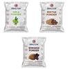 BRALCON Reetha Amla Shikakai Powder | Natural Hair Care Powder Set - 300 G , 100g Each | Chemical-Free | Hair Shampoo