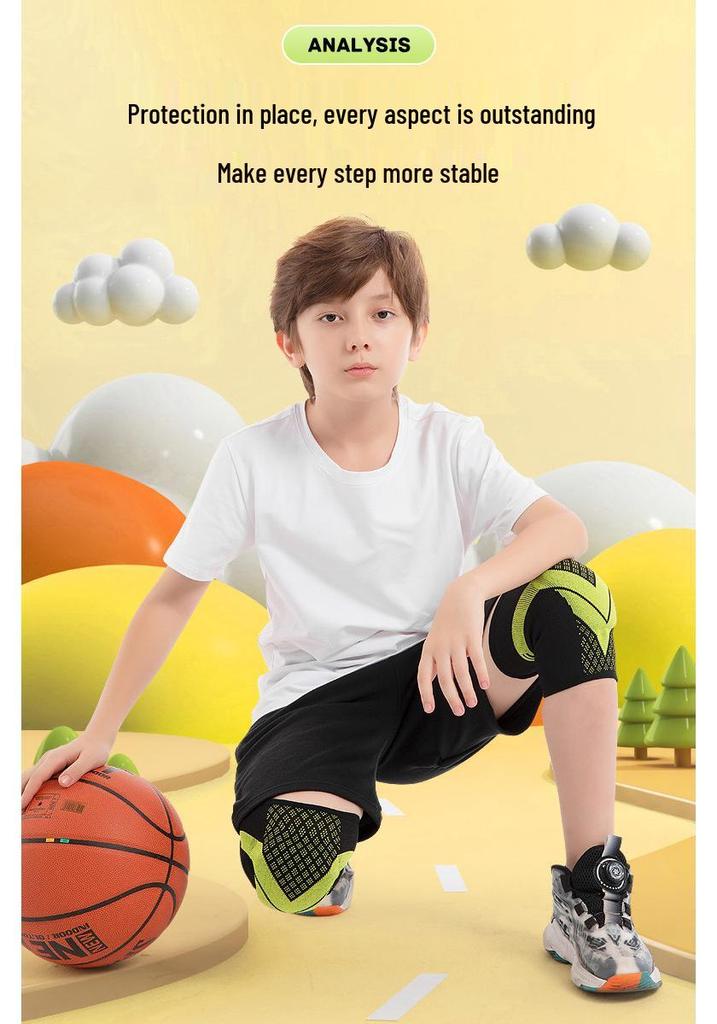 Children's Sport Knee Pads - Breathable Anti-Fall Protection for Football, Basketball, Cycling & Running.