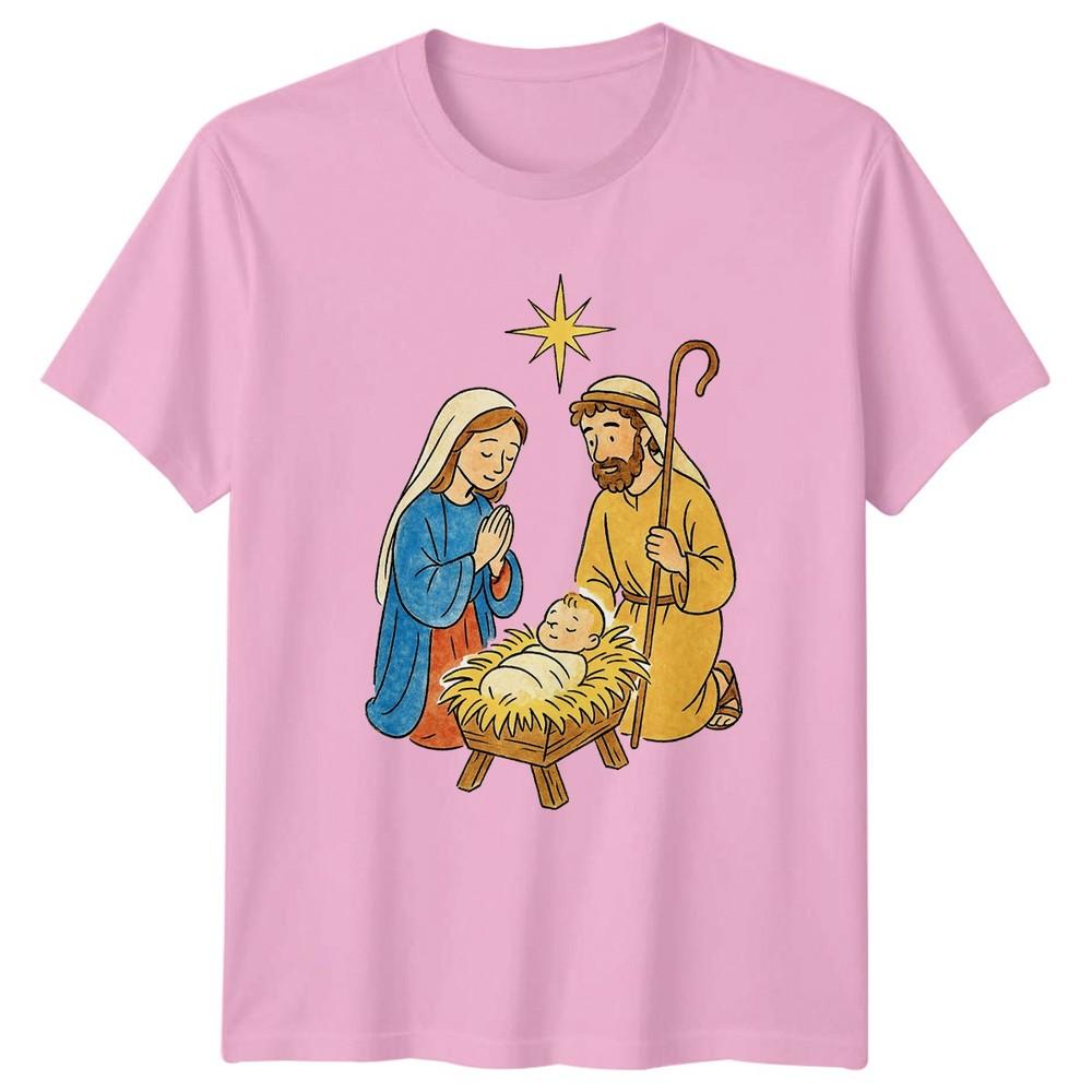 Nativity Scene Christmas Holidays Unisexs TShirt Unisexs Tee Graphic Unisex Apparel