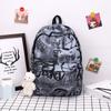 Schoolbag Niche Design Graffiti Trendy Backpack Men's and Women's Leisure Large-capacity Backpack Harajuku College Student Backpack