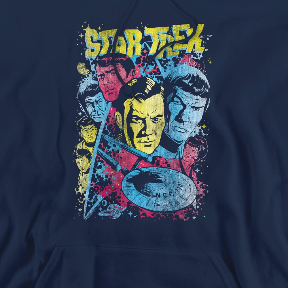 STAR TREK Men's Classic Crew Illustrated Hoodie