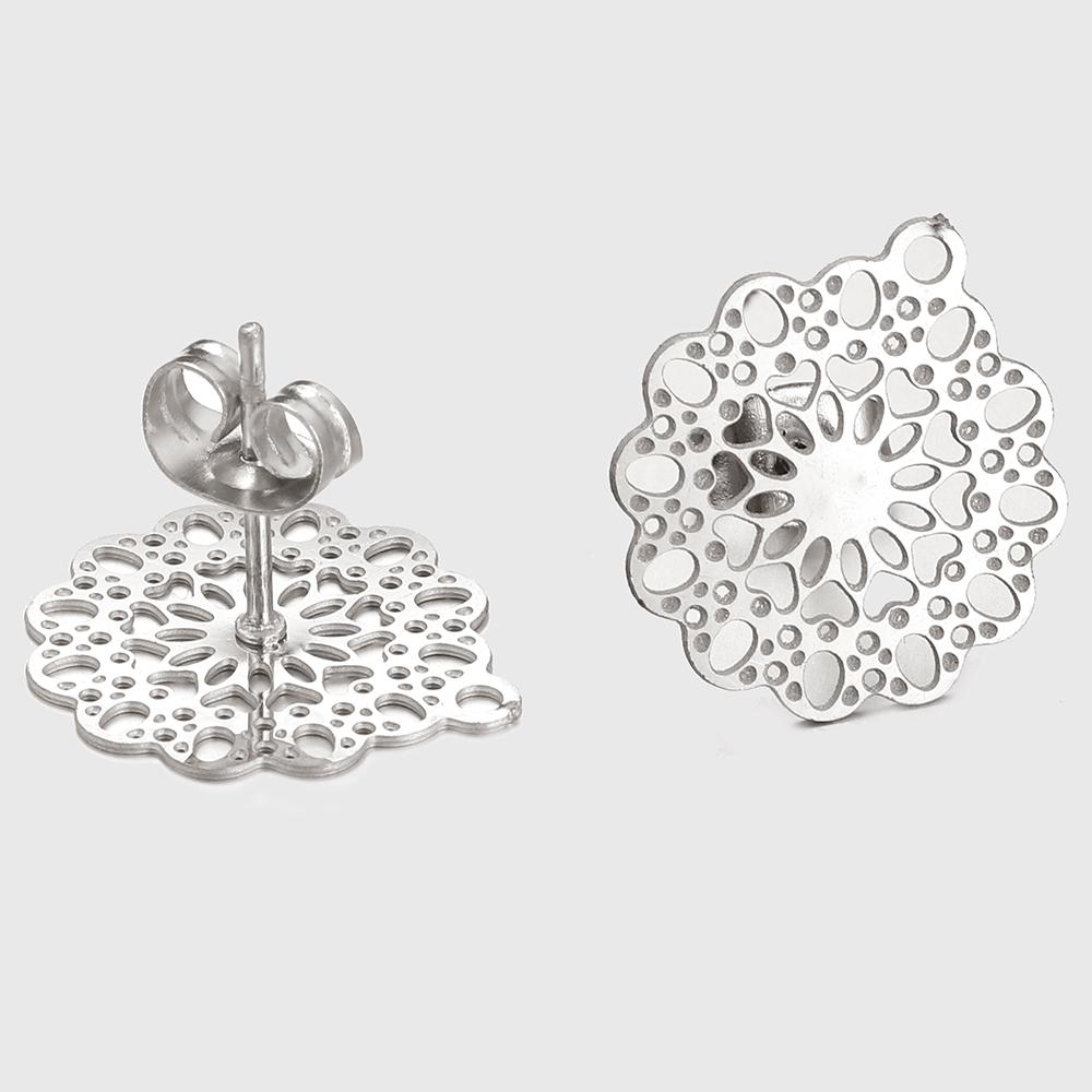 Kein Verblassen 10 Stück Edelstahl Leere Ohrstecker Basis Pins Mit Ohrstecker Ohrrücken für Schmuckherstellung DIY Zubehör