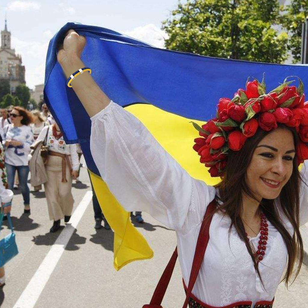 Kreativt ukrainsk armbånd vevd armbånd for menn og kvinner